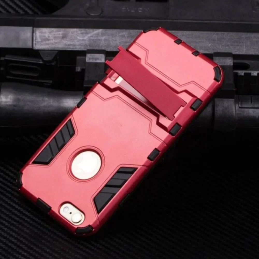 PREMIUM iPHONE 6 / 6S CASE TPU + P SHOCK KICKSTAND